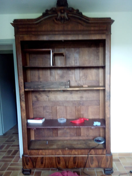 armoire avant pose des portes